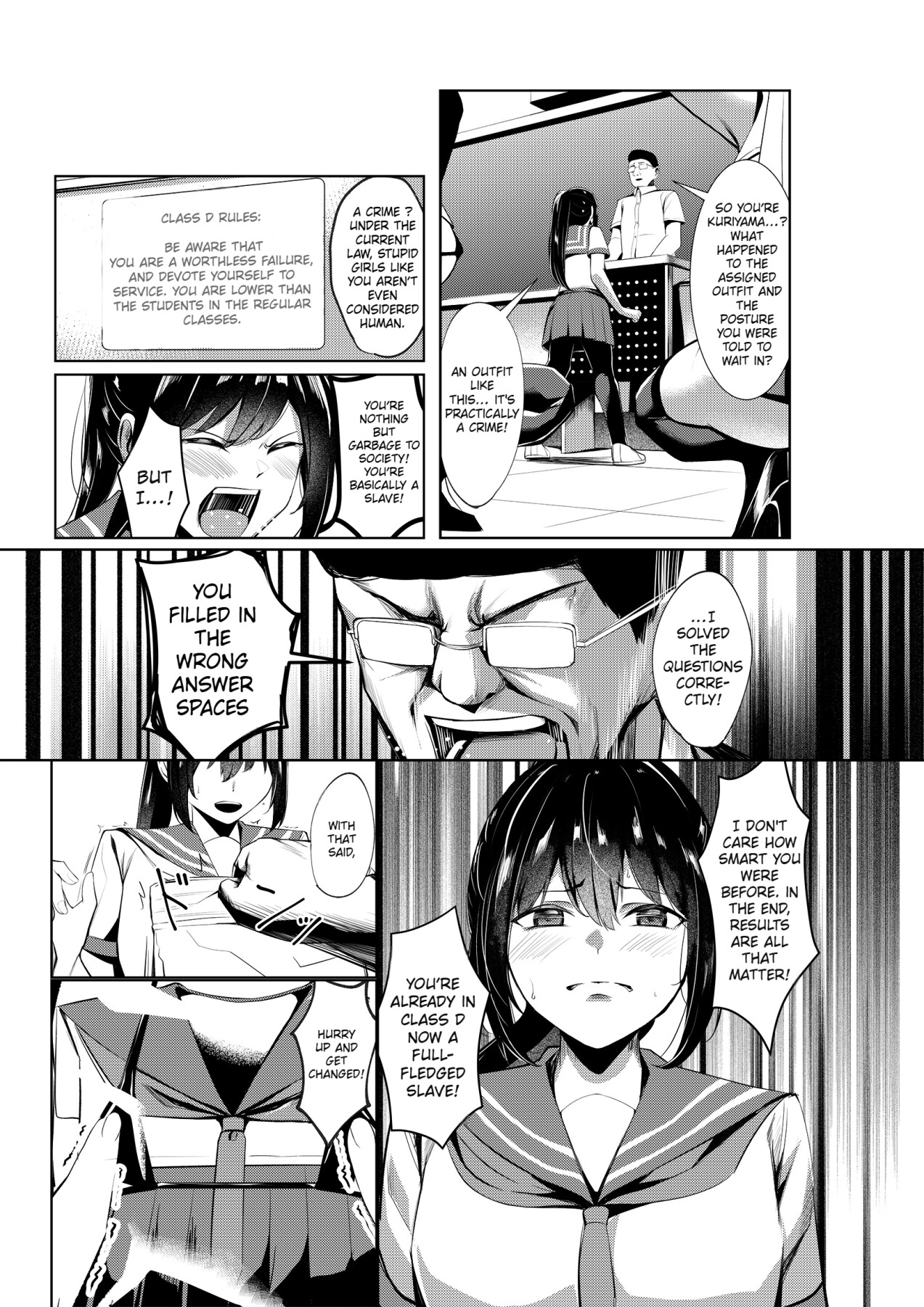 Hentai Manga Comic-The Class D Slave-Read-12